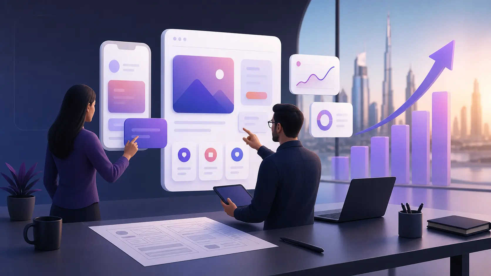UI/UX Design Services UAE Neoline Logic